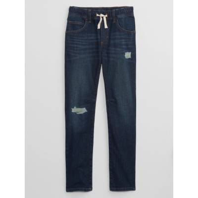 GAP detské džínsy Pull-On Slim tmavomodrá