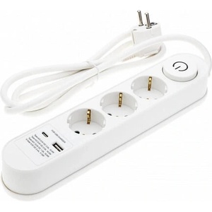 OPTONICA 3 Plug + 2 USB 5 m Switch (7617)