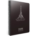 GIPTA Dark Тетрадка 17 x 24 cm, с черни листове, PP корица, със спирала, 50 листа (2673)