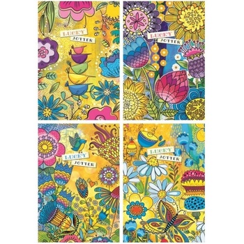 Bourgeois Тетрадка Bourgeois A5 80л. Бели Гъвк К. Flowers (1120586-202532-17104-17105-17106)