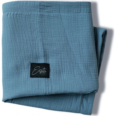 ESITO Mušelínová deka Denim blue