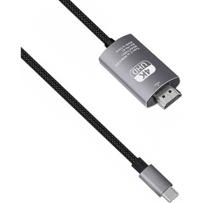 DeTech Кабел DeTech USB-C - HDMI 2.0m 4K 30Hz (18393)
