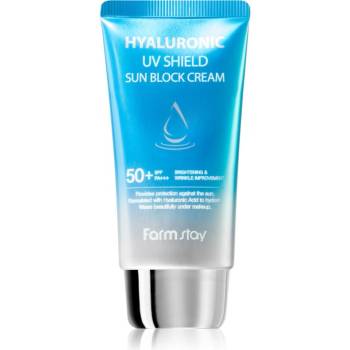 Farmstay Hyaluronic UV Shield Sun Block Cream защитен крем за лице с хиалуронова киселина SPF 50+ 70 гр