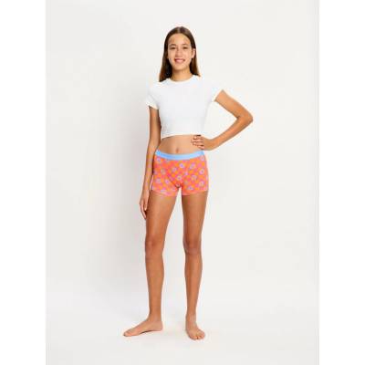 Modibodi Детски менструални бикини Modibodi Teen Hipster Boyshort Moderate Flower Checkerboard Modibodi | Rozov Oranzhev Mnogotsveten | Момичешки | 10-12 години