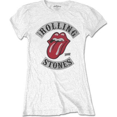 Rolling Stones tričko Tour 1978 Biela