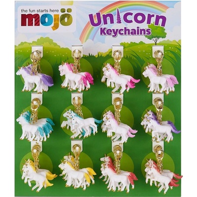 Prívesok na kľúče Mojo displej s príveskami na kľúče s motívom jednorožcov