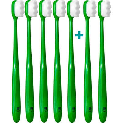 Nanosmile Ultrajemný zubní kartáček Darkgreen 7 ks