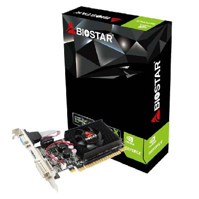 Видео карта BIOSTAR GeForce GT 610, 2GB, SDDR3, 64 bit, DVI-I, D-Sub, HDMI (GT610-2GB)
