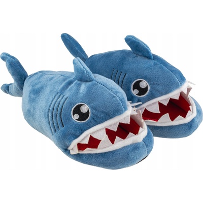 Chlapčenské papuče 3D Shark nazúvacie celomodré