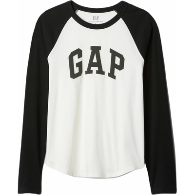 GAP Dámske tričko VINTAGE CREW LOGO biela čierna