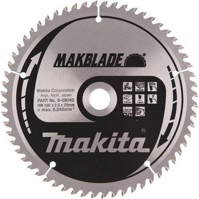 Makita B-09042 MAKBLADE Pilový kotouč na dřevo 190x20mm 60 zubů