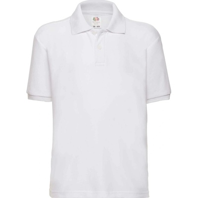 Fruit of the Loom polokošile Kids 65/35 Polo bílá