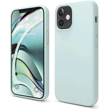 elago Soft Silicone Case - силиконов (TPU) калъф за iPhone 12 mini (зелен)