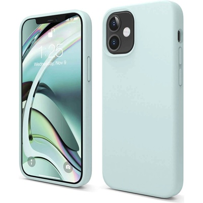 elago Soft Silicone Case - силиконов (TPU) калъф за iPhone 12 mini (зелен)