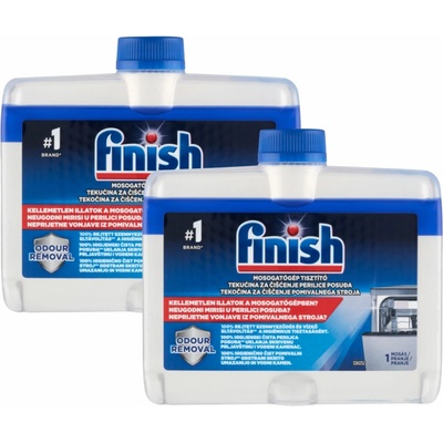 Finish Čistič umývačky riadu 2 x 250 ml + darčeková vzorka produktu