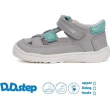 DD STEP letní barefoot sandály 077 DOVE GREY