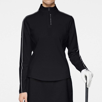 J.Lindeberg Adiola Quarter Zip Mid Layer Black