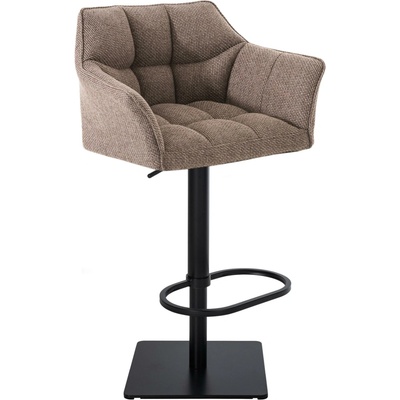 Design-Shop Damas B1 čierny rám / Sivo-hnedá
