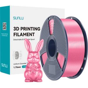 Sunlu PLA+ Silk филамент розов (PLA+ SILK P)