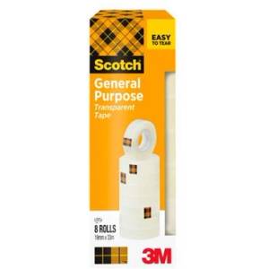 3M Самозалепваща лента, 19 mm x 33 m, 3M SCOTCH, прозрачна 7100336276 (7100336276)