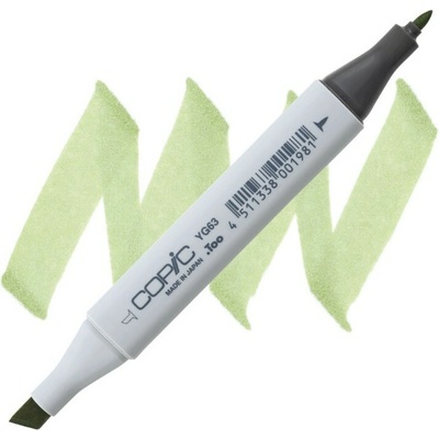 Lihová fixa COPIC Classic oboustranná Fine & Chisel, Pea green (YG63)