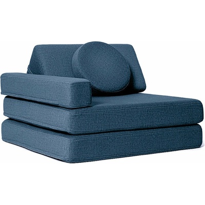 SHAPPY Detské rozkladacie penové kreslo SHAPPY ORIGINAL Navy Blue