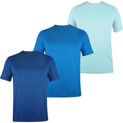 Donnay Мъжка тениска Donnay 3 Pack T Shirts Mens - Teal/Turq/DkBlu