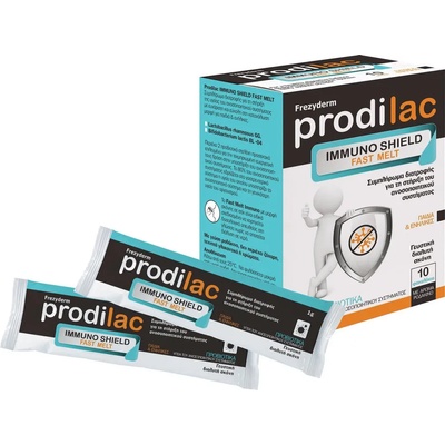 Frezyderm Хранителна добавка Имуностимулатор с пробиотик, Frezyderm Frezyderm Prodilac Immuno Shield Fast Melt 10sachets