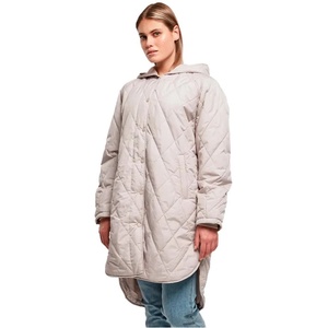 Urban classics Палто Urban classics Oversized Diamond Quilted coat - Beige (Warm Grey)