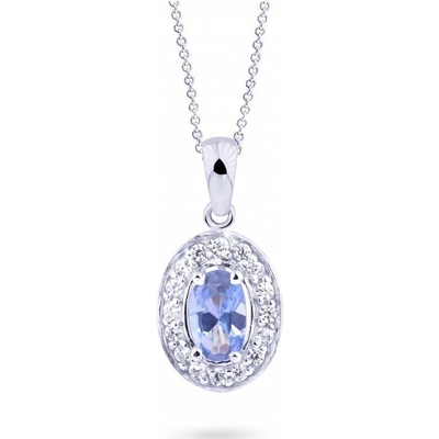 Cutie Jewellery prívesok z bieleho zlata so zirkónmi Z8056 40 70 X 2