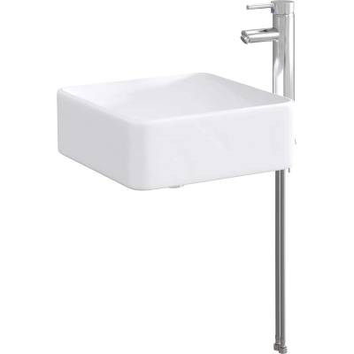 vidaXL Мивка за баня Хром 36, 5 x 36, 5 x 13 см Метал (890250)