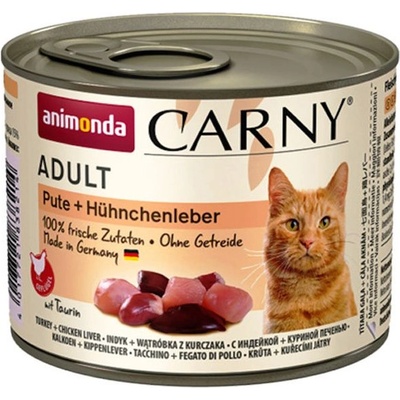 Animonda Carny Adult - Пуйка и пилешки черен дроб 200 г