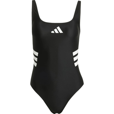 Adidas Дамски бански костюм adidas Women's 3 Stripes Uback Suit Swimsuit - Black / White - размер 38 (EU) (150-4473-0115)