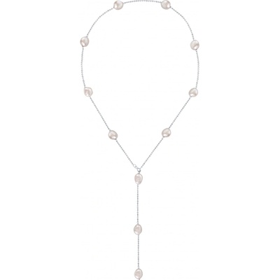 JwL Luxury Pearls Variabilný strieborný náhrdelník s pravými barokovými perlami JL0708