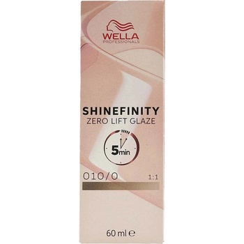 Wella Shinefinity Zero Lift Glaze 60 ml деми-перманентна боя 010/0 Lightest Blonde Natural