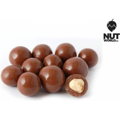 Nutworld Lískové ořechy v mléčné čokoládě 50 g