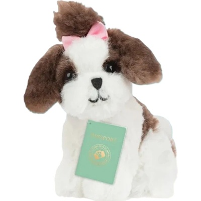 Studio Pets Плюшена играчка Studio Pets - Куче Сами с куфарче, паспорт и стикери, 8 cm (6528)