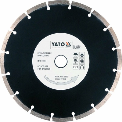 Yato Kotouč diamantový 230 x 22,2 x 2,7 mm