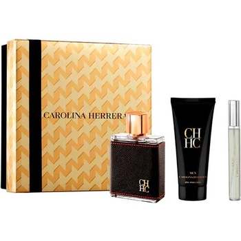 Carolina Herrera CH for Men Подаръчен комплект, Тоалетна вода 100ml + Афтършейв балсам 100ml + Тоалетна вода 10ml, мъже