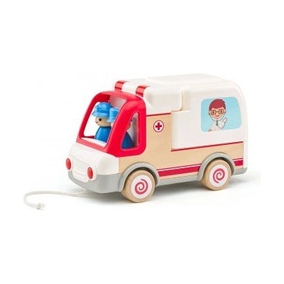 Woodyland Woody - Линейка със звук и светлина, голяма, за дърпане