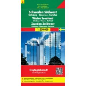 ŠVÉDSKO SCHWEDEN SÜDWEST 1: 250 000 (ISBN: 9783707903195)