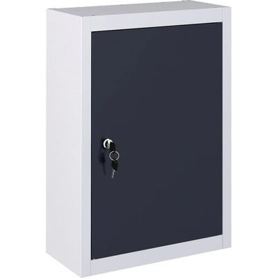 HABA Стенен шкаф за инструменти, индустриален, метал, сиво и черно (v145354)