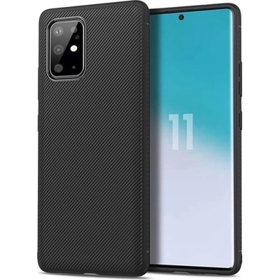 GKK Силиконов Калъф за Samsung S20 Plus, Twill Case, Черен (5901012245721)