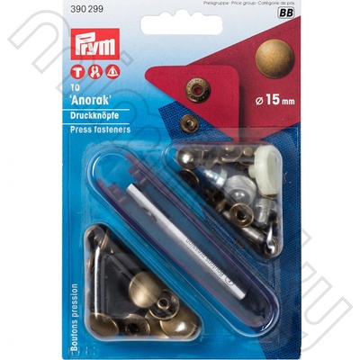 Knoflík stiskací ANORAK 15 mm STAROMOSAZ – Zboží Dáma