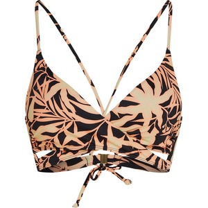 O'Neill Дамско бикини горнище O'Neill Women's Baay Top Bikini top - Black Brazillian Sun - размер 40 (EU) (150-6539-0214)