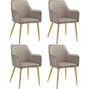 Tectake 405475 taupe 2 ks