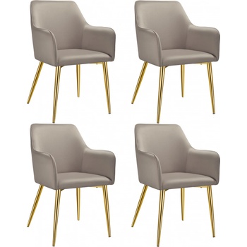 Tectake 405475 taupe 2 ks