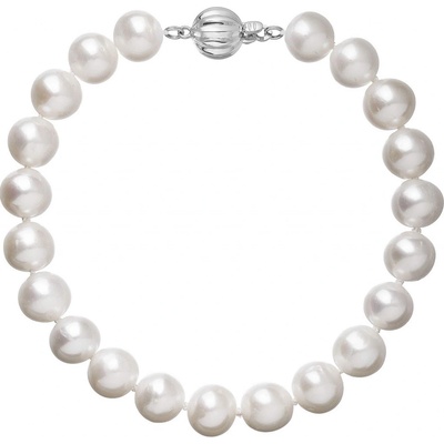 Pavona perlový náramek z říčních perel se zapínáním z bílého 14 karátového zlata 823003.1/9272B bílý