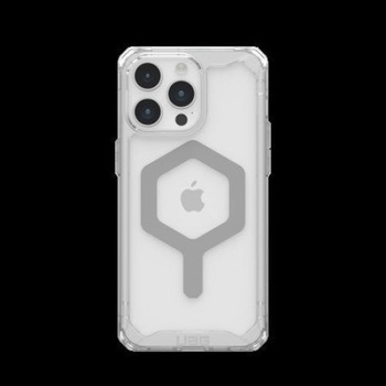 Urban Armor Gear Кейс UAG Plyo за iPhone 15 Pro Max, съвместим с MagSafe, (ice-silver) (KXG0074461)