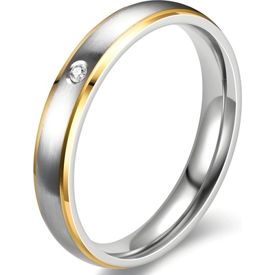 HARAHU Дамски Пръстен KN-17568 - Сребърен / Златна / 62mm KP17568 (KN-17568)